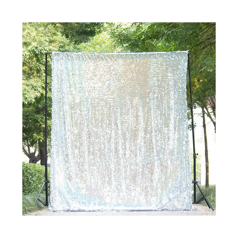 Sequin Fabric Background Backdrop for Birthday Pipe and Drape for Wedding Sequin Fabric 18mm Sequins Backdrop Drape