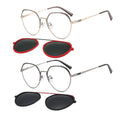 High Classic  Metal Glasses Frame with Inner Magnetic Clip on Polarized Lens Cool Multi Colors Optical Sunglasses Spectacle