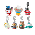 Designer Charms 925 Silver Colorful Zoological City Beads Demon Warrior Candy Box Bunny Pendant Fits Women Bracelet DIY Jewelry