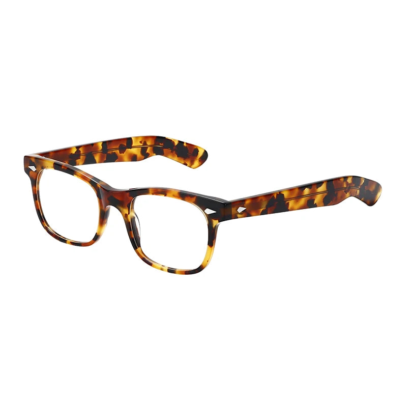 Retro Anti Blue Light Optical Glasses Diamond Face Shape Match Acetate Eyewear Frame Myopia Eyeglasses