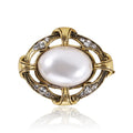 Large Vintage Pearl Brooch Pins Retro Jewelry Accessories for Women's Wedding Party & Gift Scarf Decorations