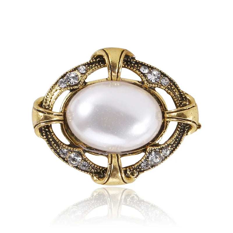 Large Vintage Pearl Brooch Pins Retro Jewelry Accessories for Women's Wedding Party & Gift Scarf Decorations