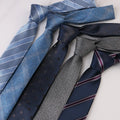 Fashion Neckties Classic Men's Stripe Burgundy Navy Blue Wedding Ties Jacquard Woven Men Solid Tie Polka Dots Neck Ties