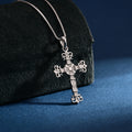 Wholesale Pendant Jewelry Rhodium Plated Plain Silver Cross God Retro Pendant 925 Sterling Silver Fine Jewelry Pendant