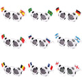 Promotional Customized Plastic Football-Shaped Eyeglasses Photography Props Gift for Soccer Fans Party