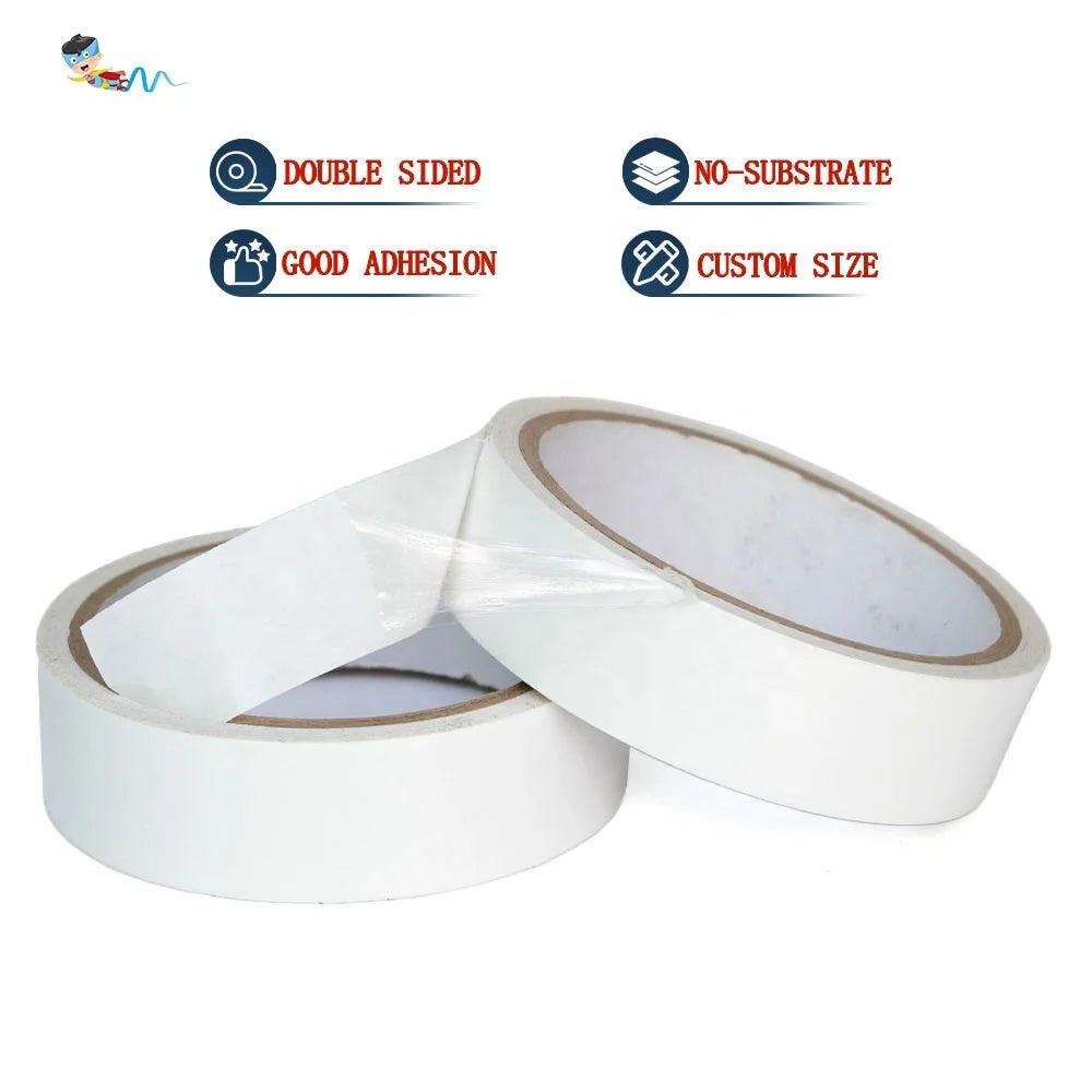 High Temperature Heat Resistant Clear Transparent Color Phone Case Screen LED Electrical Double Sided No-Substrate Adhesive Tape