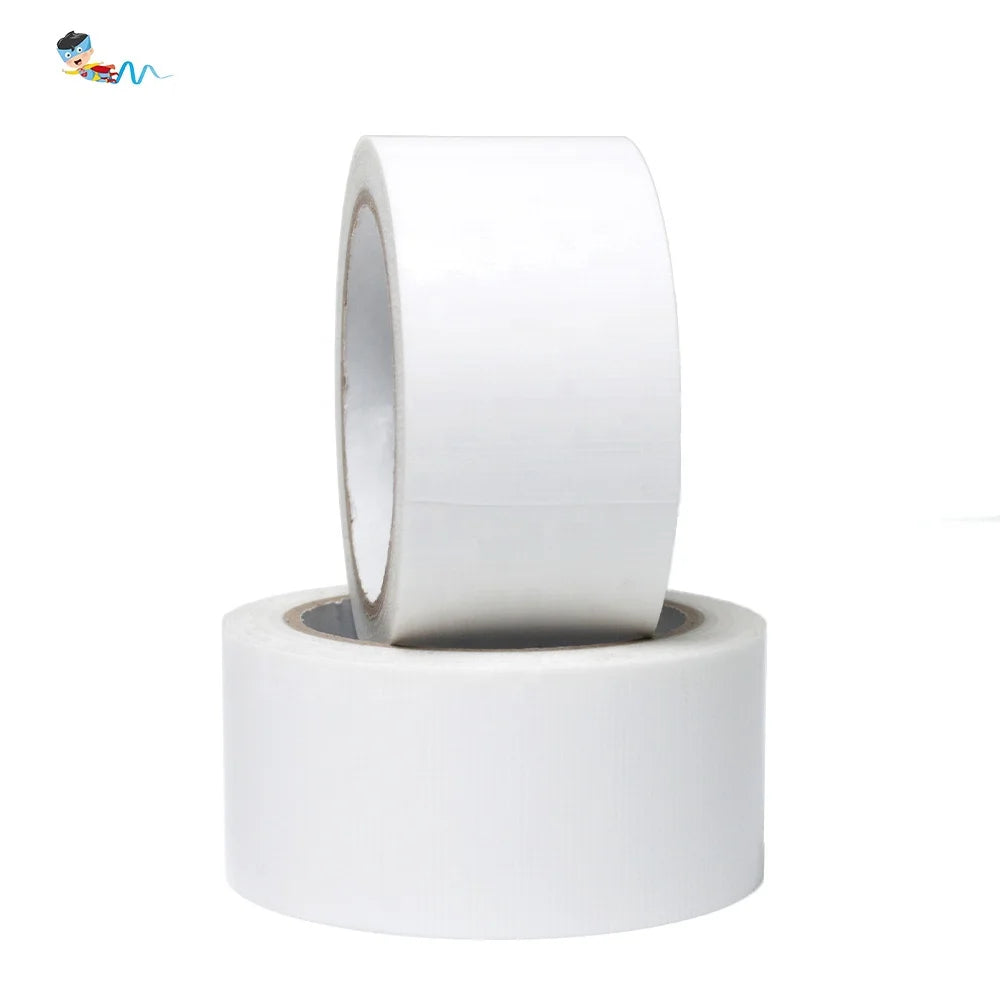2- White Color Recyclable UV Resistant Spray Paint Protection No-Residual Polyethylene Film PE Cloth Masking Self Adhesive Tape