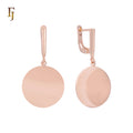 FJ Fallon Fashion Jewelry Clip-On Earrings Plated in Rose Gold Brass Based