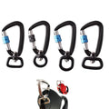 Swivel Screw Lock Carabiner for Dog Pets Metal Aviation Aluminum Clevis Slip Hook with Latch for Pets Comfort and Safety