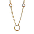 Latest 18K Gold Plated Stainless Steel Jewelry Mixed Color Multi-Layer Chain Round Ring Pendant  Accessories Necklaces P223332