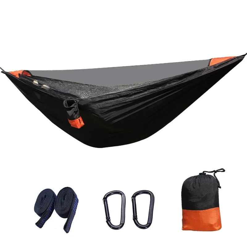 MINGCHAN Best Quality Stocked Tear Resistant  Parachute Hammock With Mosquito Net for Camping