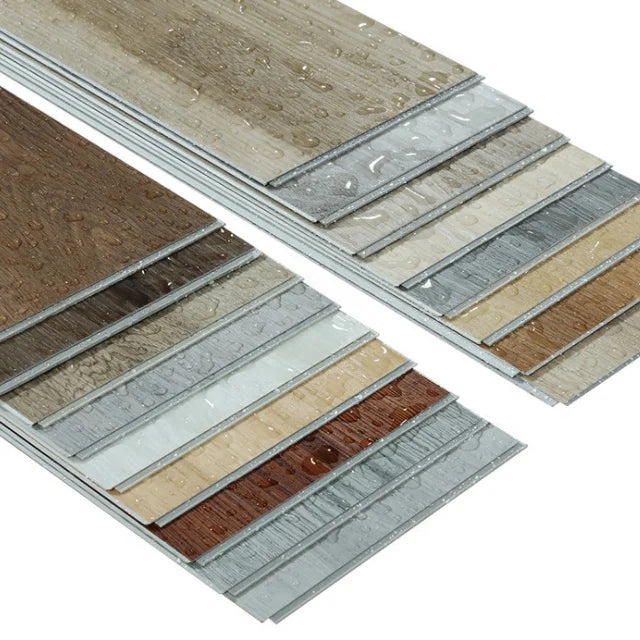 182*1220MM High Wear-Resistant Fireproof Indoor Vinyl SPC Plank Tiles Flooring Luxury Plain Surface Chinese Design Piso Prices
