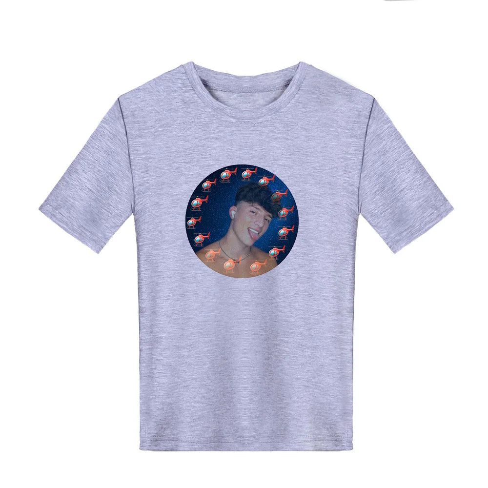 Wholesale American Style Hear Transfer Printed T Shirt Fashion Casual Children's Clothing T-shirt Dropshipping Tshirt China