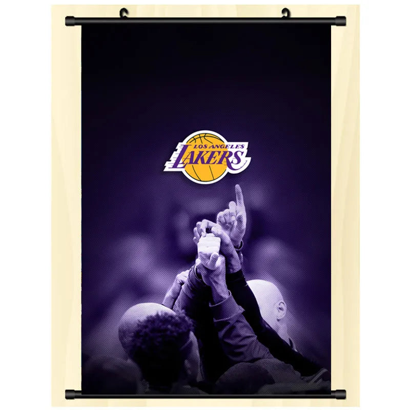30*45CM Cool la lakers canvas art printing motivational basketball super star collection basketball player poster
