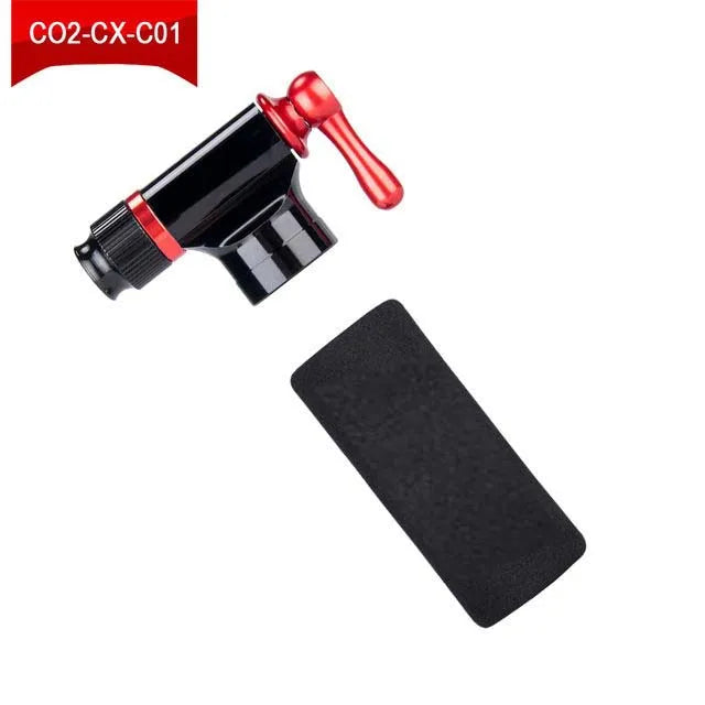 PRO-STAR Portable 16G CO2 Bike Pump Schrader/Presta Valve >160PSI Pressure Aluminum Alloy Emergency Mini Hand Pump for Bicycle