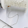 Vintage 925 Sterling Silver 1.8mm Twisted Lip Bulk Chains Bulk for Jewelry Making