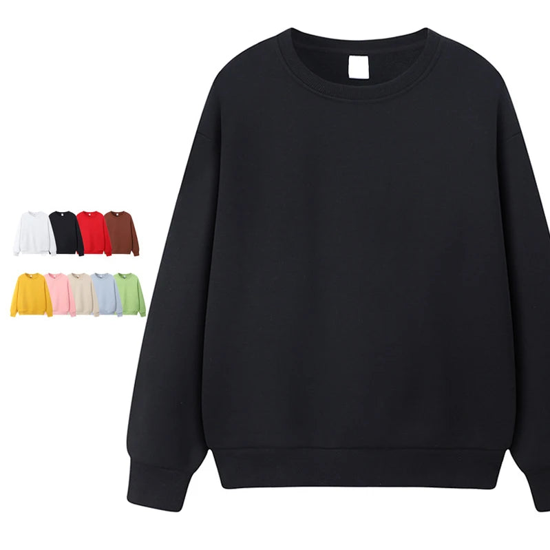 Clothing Manufacturer Plus Size 500 GSM Heavy Cotton Plain Crewneck Sweatshirt Unisex