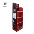 Custom Retail Printed Pop Cardboard Drinks Display Rack Carton Paper Corrugated Product Pop Cardboard Floor Display Stands Shelf