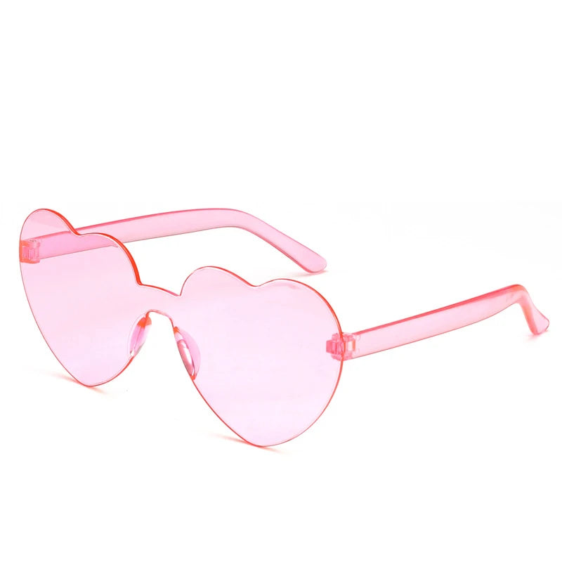 2022 Newest Fashion Heart Shape Colorful Pc Sunglasses Women Men Eyewear Shade Love Sun Glasses Wholesale Custom Sunglasses