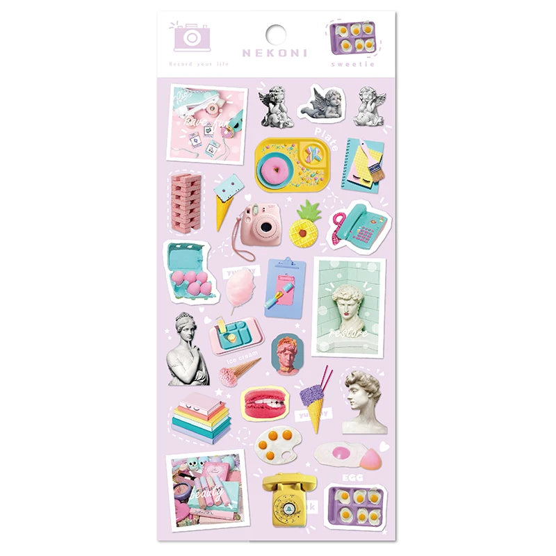 Nekoni Vinyl Stickers Cartoon Stickers Custom PVC Kawaii  Decal Decorative Decals Adhesive Decals for Kids Stickers