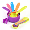 Wholesale Plastic PP 5-Piece Eco-Friendly Dishwasher & Freezer Safe Measuring Cups and Spoons for Home Kitchen