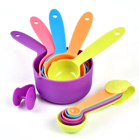 Wholesale Home Kitchen Plastic PP 5-Piece Eco-Friendly Dishwasher Freezer Safe 15ml Capacity Simple Style Measuring Cups Spoons