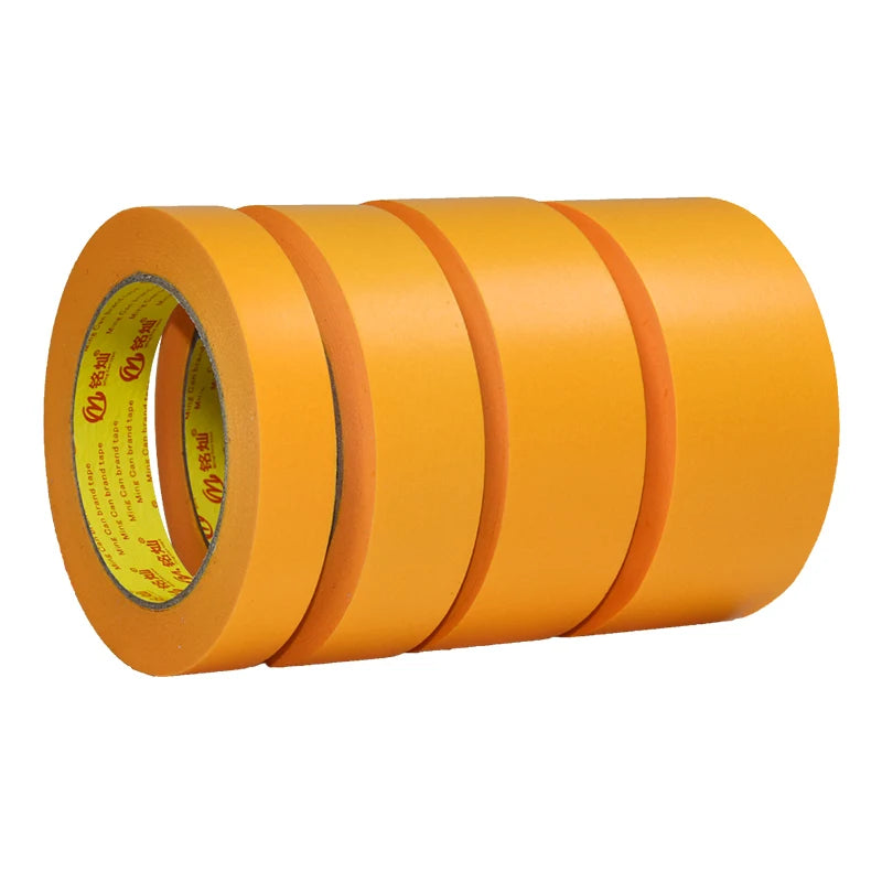 Mingcan Heat Resistance 100 Degree Goldband Mini Masking Tape for Car Automotive Painting Indoor Outdoor Use