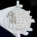 Custom Vvs Moissanite Disc Pendants Pass Diamond Tester Baguette Cut 925 Silver Gold Plated Hip Hop Fine Pendant Jewelry