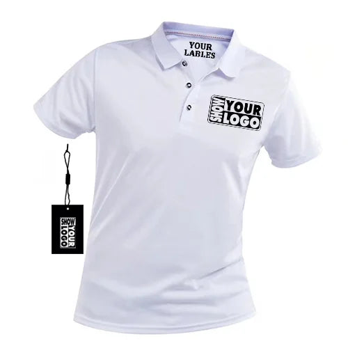 Custom Printing Sport Short Sleeve 160gsm 100% Polyester Quick Dry Fabric Polo T-shirt