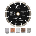DEYI Universal Segmented Diamond Circular Diamond Blade Saw 150 mm  for Dry and Wet Cutting Stone Brick Concrete Granite