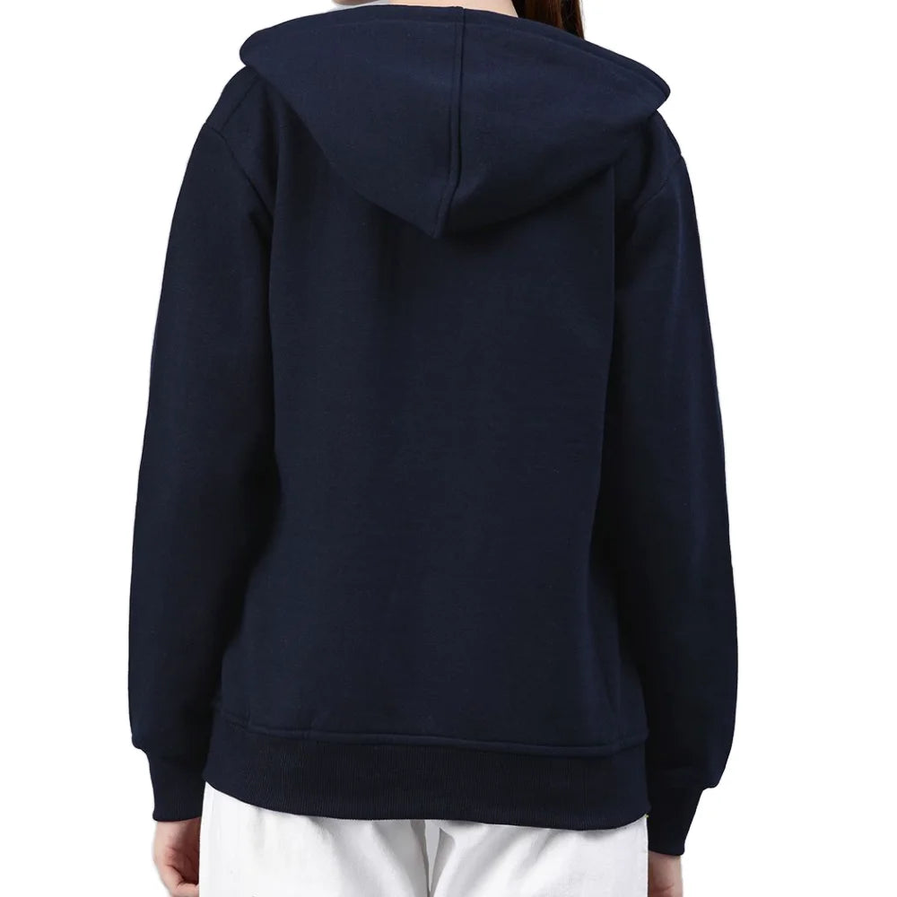 Custom Men's Autumn Digital Printing Embroidered Solid Terry 100% Cotton Breathable Hooded 360g Zipper Pockets Loose Unlined