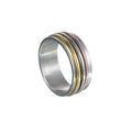 Accessories Jewelry Spinner Stainless Steel Wedding Ring for Women