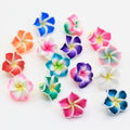 3D Beautiful Egg Flower Frangipani Colorful Hot Sell Product Decoration Polymer Soft Clay Embellishment