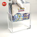 SHP Wholesale Acrylic Pokemon Booster Box 1st Edition Cards Hard Case Protector With Strong Magnet Lid Display case