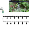 10M Portable Automatic Misting Watering Kit Garden Irrigation Spraying Fog Nozzles Kit