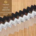 Mesh Lace Fabric Off-the-Shelf 6cm Wave Width DIY Polyester Silk Embroidery Water Soluble Lace Home Decor Wedding Dress Beaded