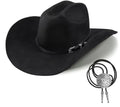Western Style Wool Felt Cowboy Hat Men