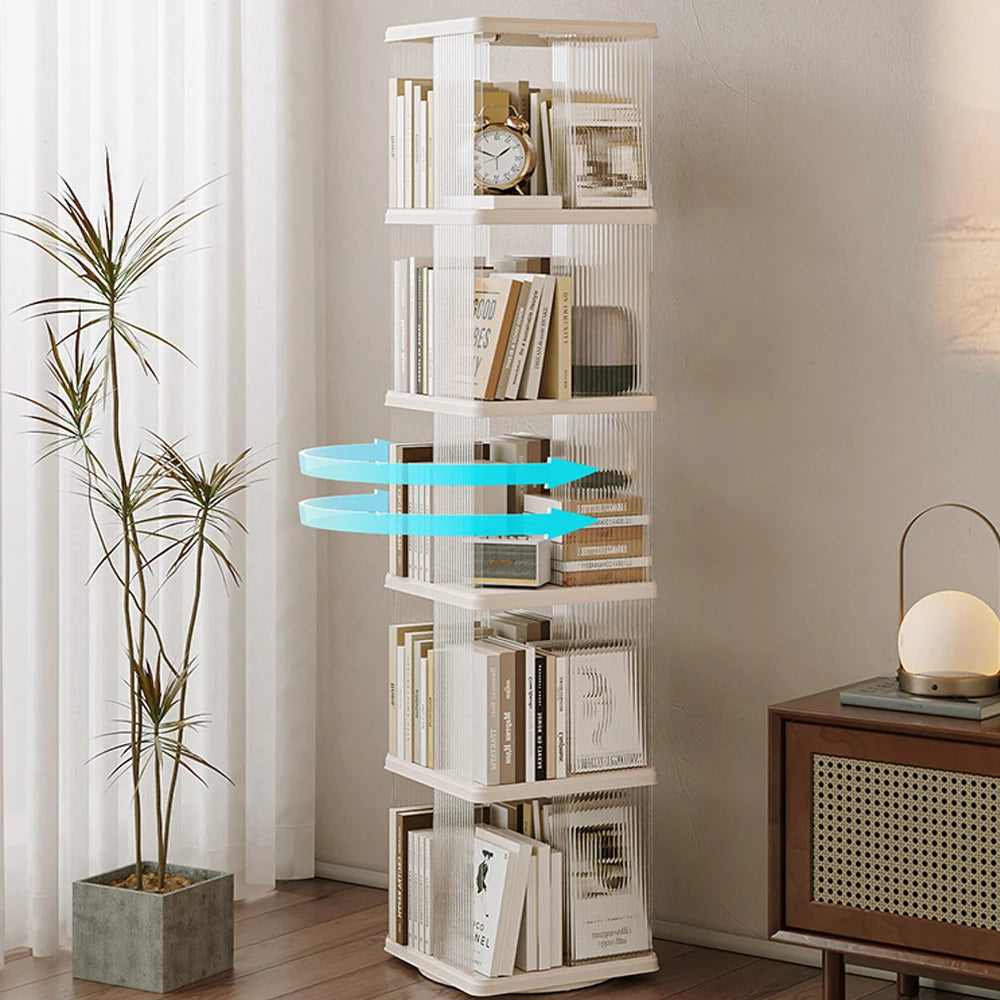 Custom Factory Wholesale Foldable Plastic Book Storage Rack Acrylic Bookshelf Display Rack