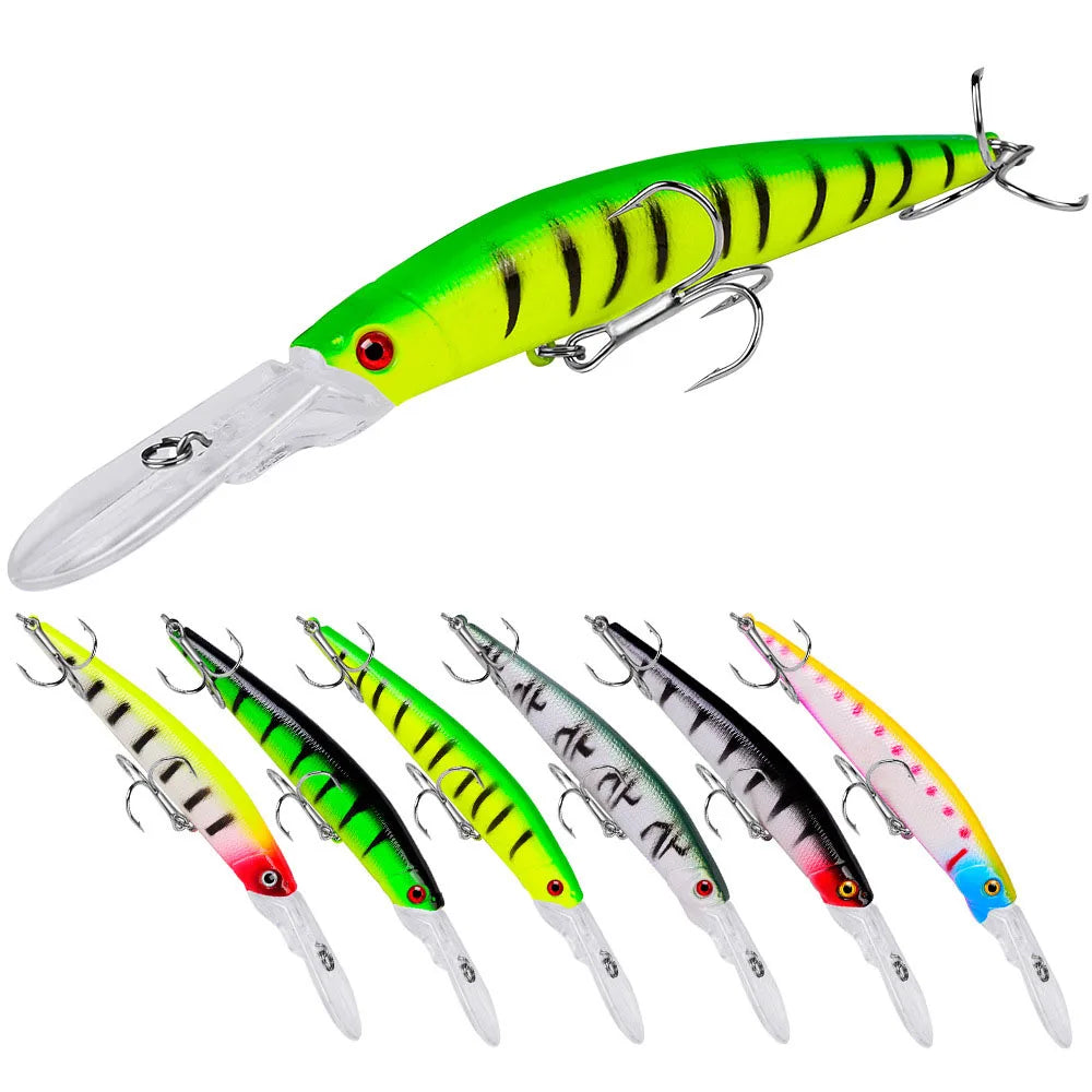 Bass Fishing Lures Kit Minnow CrankBait VIB Pencil Popper Sinking Wobbler Hard Bait Topwater Lures for Bass Trout Walleye