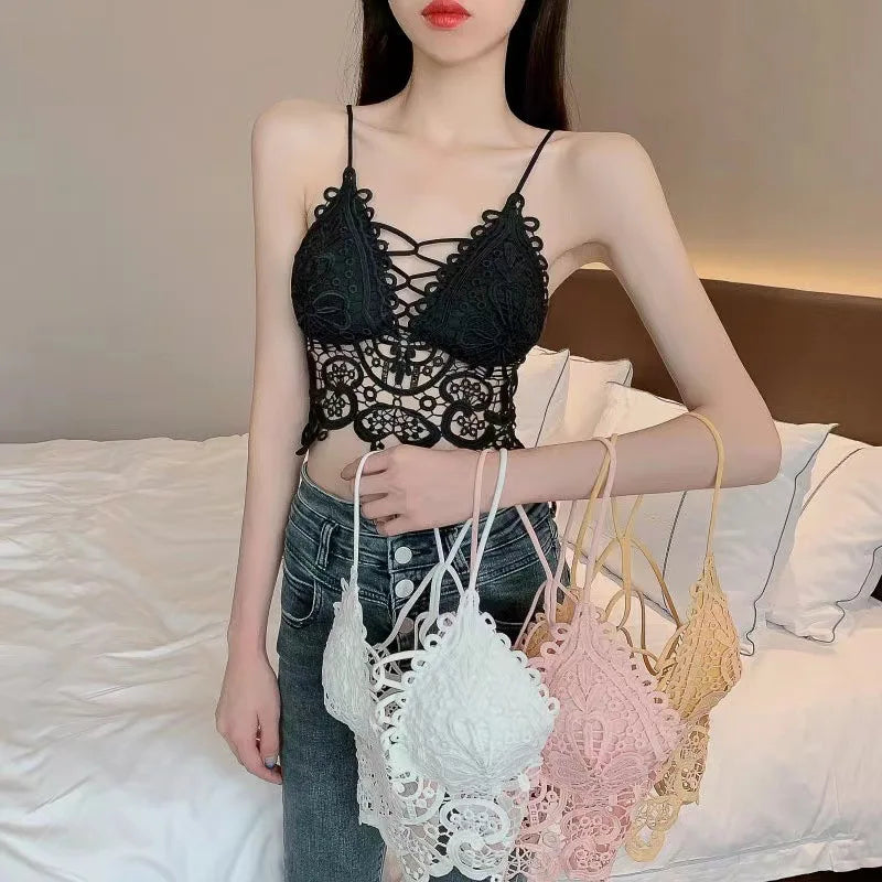 New Sexy Underwear Hollow Beautiful Back Breathable Vest 32 a Bra for Women
