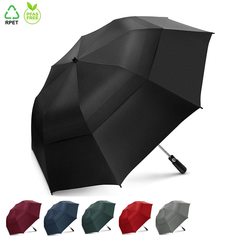 Ovida Wholesale  2 Folding Umbrella Custom Logo Printed Made in China Classic Design Polyester Material for Business Gifts