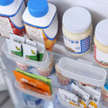 2pcs Storage Drawer Refrigerator Box Rack Fridge Mini Storage Rack Fridge Food Organizer Adjustable Storage Rack