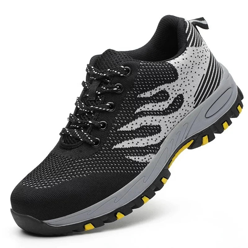 High-quality Fashion Breathable Work Women pink  Anti-puncture Steel Toe Men's Safety Shoes