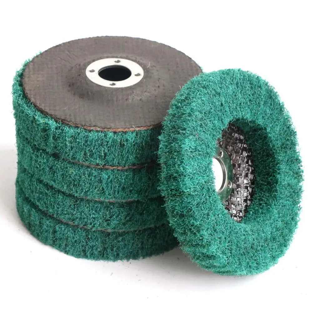 4.5inch 180 Grit Nylon Fiber Flap Disc Abrasive Wheel Scouring Pad Buffing Wheels for Angle Grinder Polishing