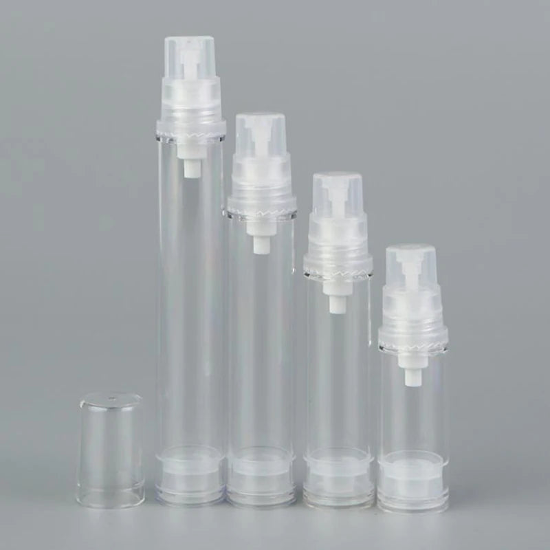 5ml-15ml Empty Acrylic Transparent Perfume Bottles with Sprayer Pump and Screen Printing for Face Cream & Skin Care Packaging