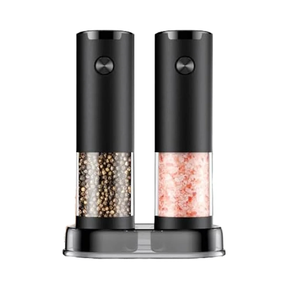 J&R Battery Large Spice Capacity 95ml PMMA Food Grade Transparent Container Adjustable Coarseness Eco-friendly Automatic