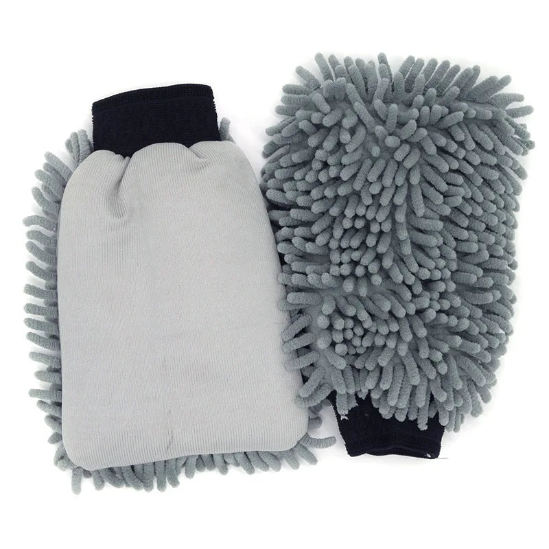 Good Quality Wash Mitt Soft Finger Dusting Detailing Car Washing Coral Fleece Towel Chenille Microfiber Glove