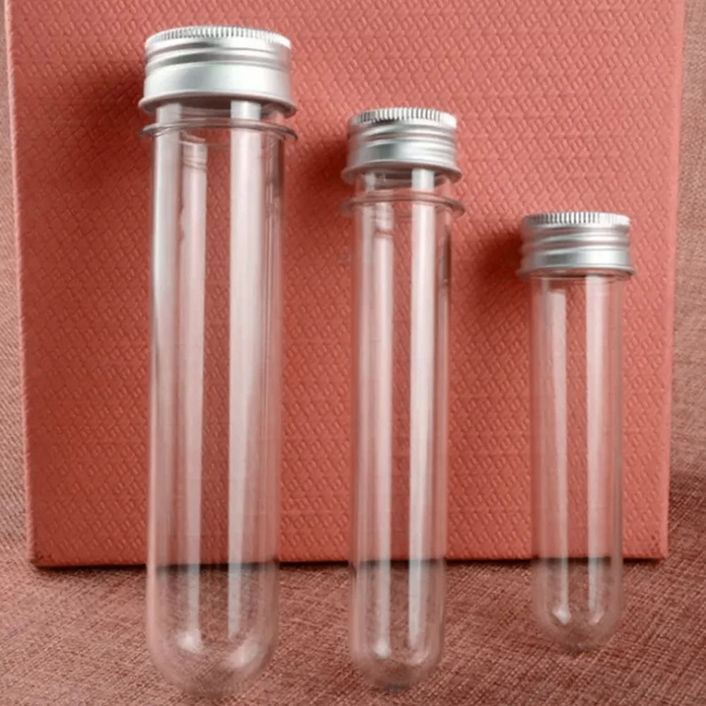 100ml Empty Large Capacity Transparent Plastic Test Tube for Data Line Candy Cat MINT Facial Powder Bath Salts Containers