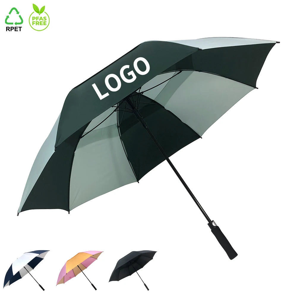 OVIDA Custom Umbrella China  Auto-open Umbrella  30inch Golf Umbrella EVA Handle Umbrella with logo Uv Golf Umbrella Outdoor