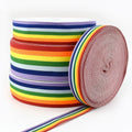 Meetee KY307 38mm Garment Accessories Environmental Friendly and Durable Webbing Multi-gauge Intercolor Encryption Plain Ribbon